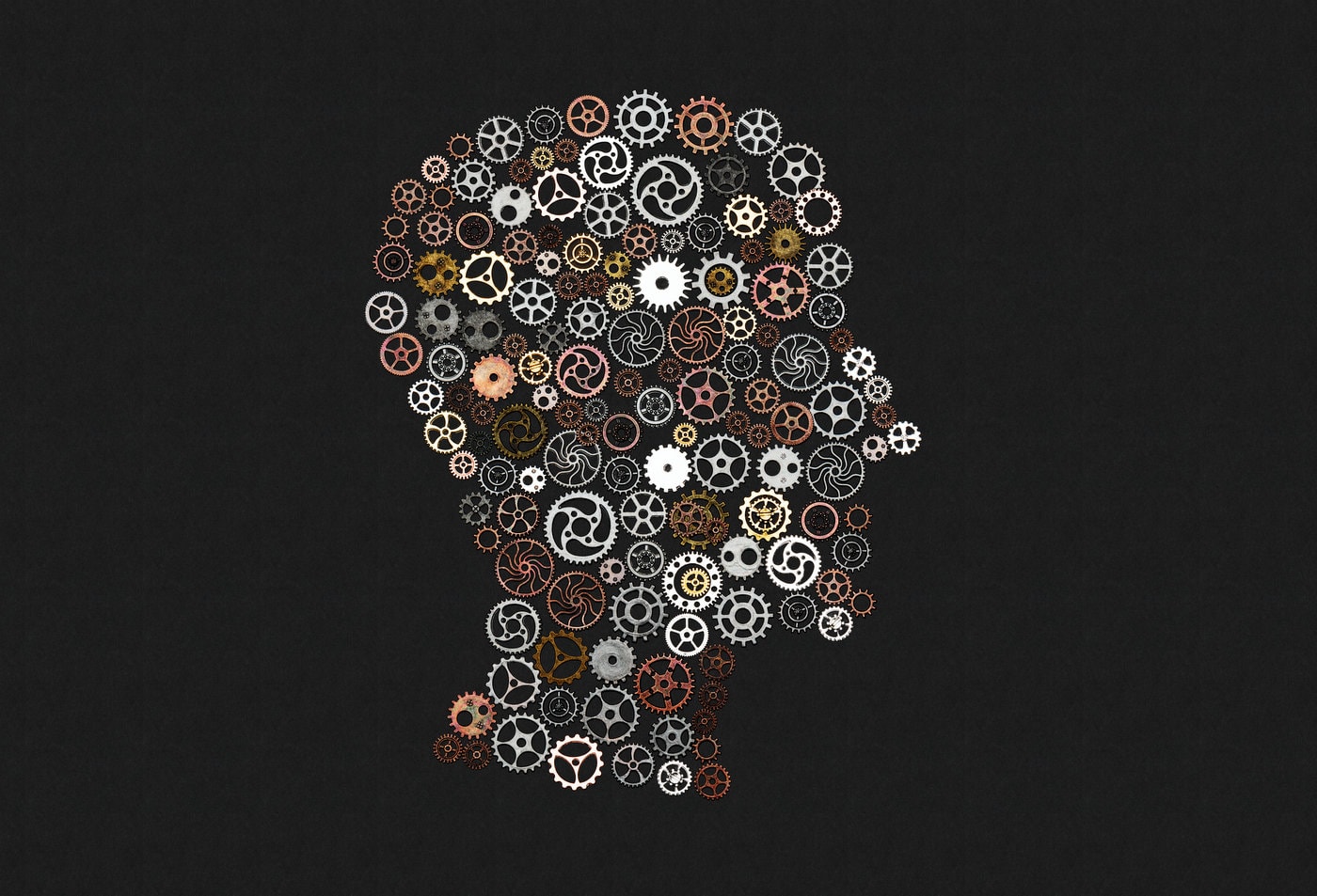 Brain cogwheels - Genius and IQ
