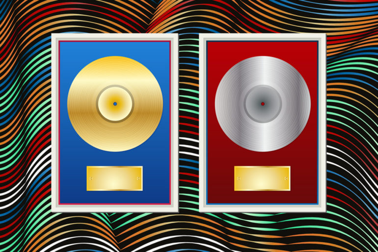 What makes a gold or platinum record?