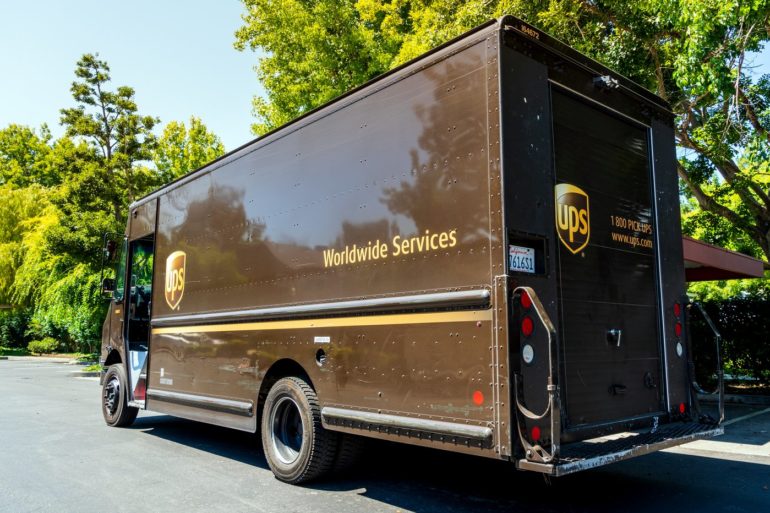 Why did UPS choose brown as their company color?