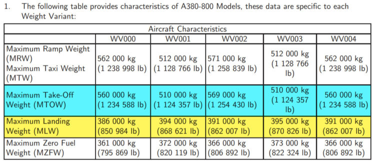 Jet plane weights