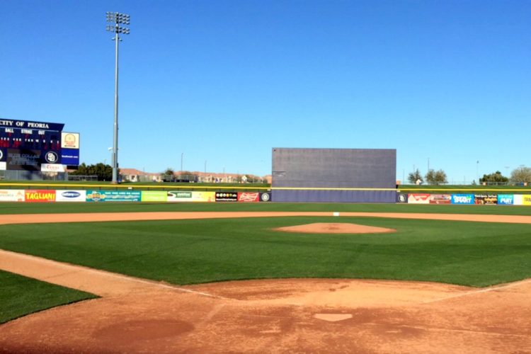 Spring training baseball games field - Peoria, Arizona