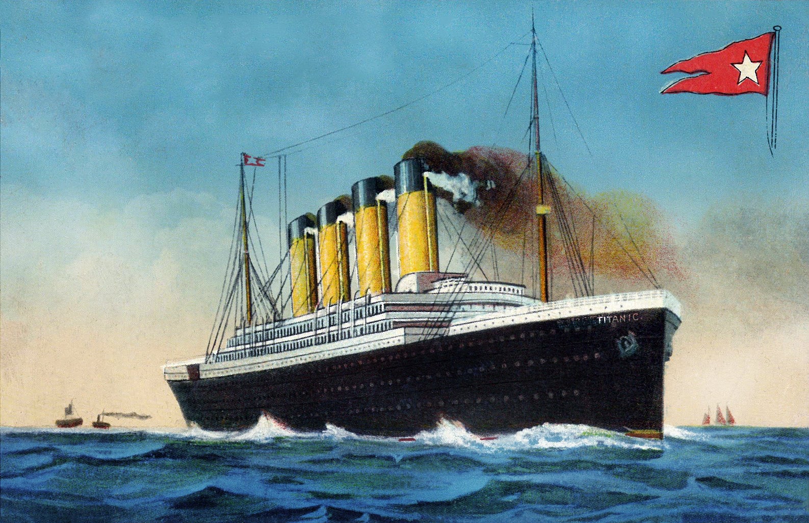 Vintage Titanic postcard