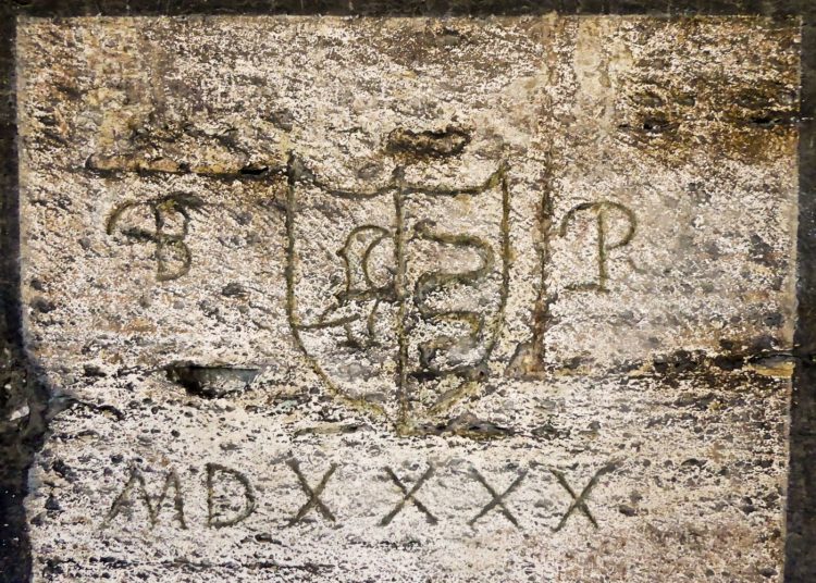 Archeological Graffiti in Rome, Italy