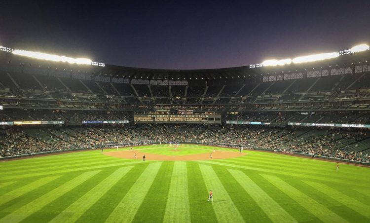 How do they make the grass stripes on major league baseball fields ...