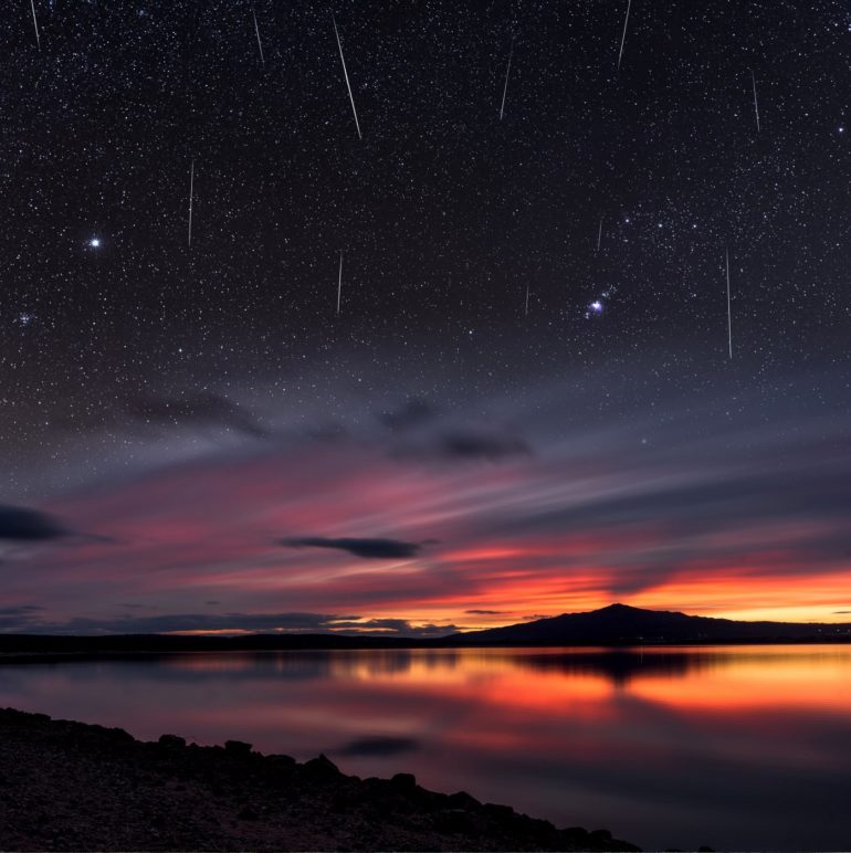 Where can you find out about meteor showers?