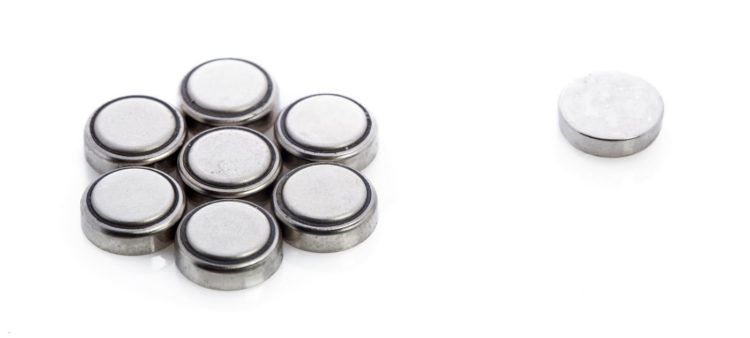 Round button batteries to recycle