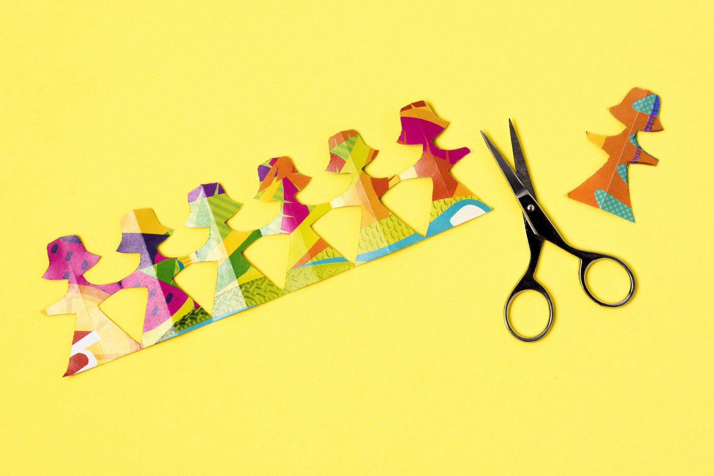 Paper dolls scissors