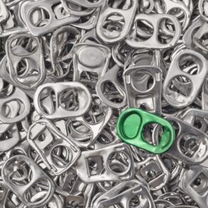 Aluminum soda can tabs