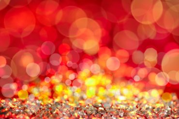 Bokeh photography effect - Christmas lights