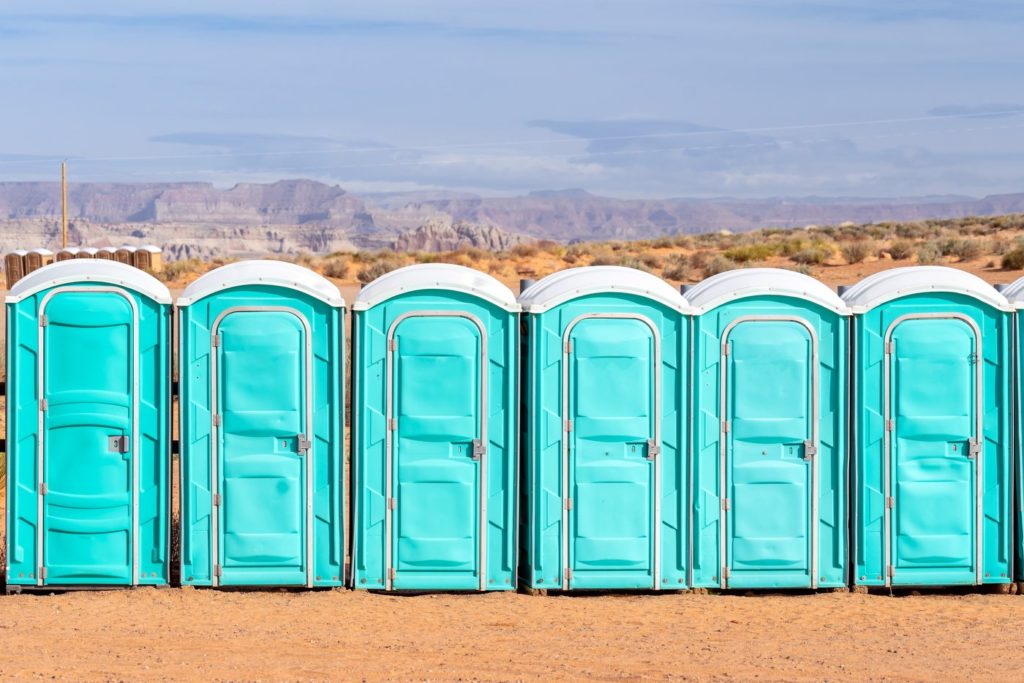 What's that blue liquid in a portapotty?