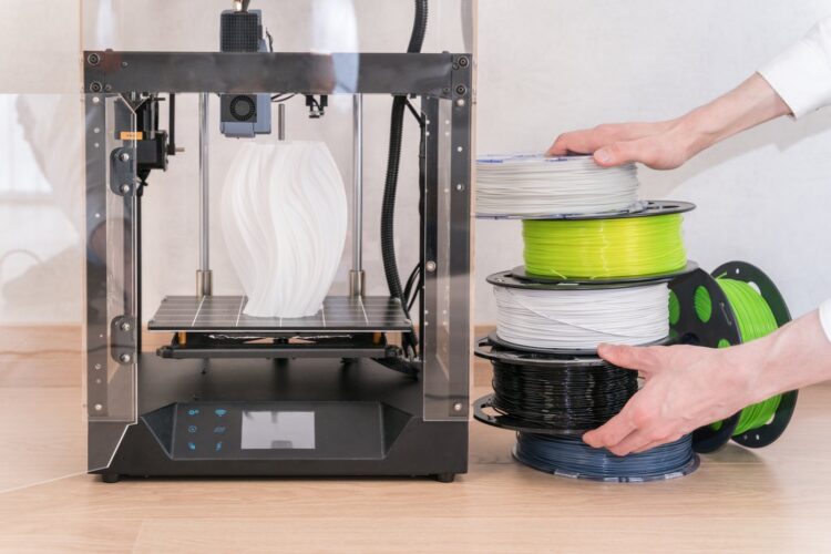 Printing products on a 3D printer